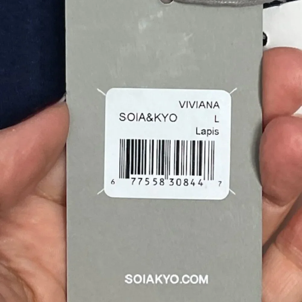 Soia & Kyo Womens Viviana Wool Blend and Quilted Puffer Hooded Coat in Lapis Lrg - Picture 15 of 16